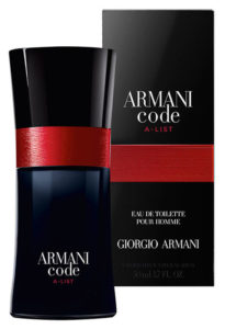 Caja y botella de 50 ml de la colonia Armani Code A-List